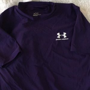 Purple Under Armour Youth L Shirt - Like New